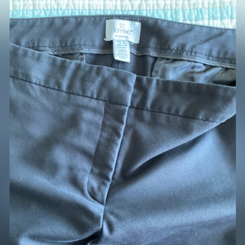 Chico's Charcoal Straight Leg Pants